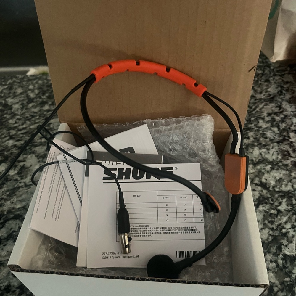 Shure microphone. Good condition. Only used a handful of times.